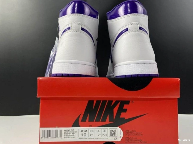 Rep TBkick CD0461-151 1 RETRO AIR COURT PURPLE HIGH JORDAN 0810